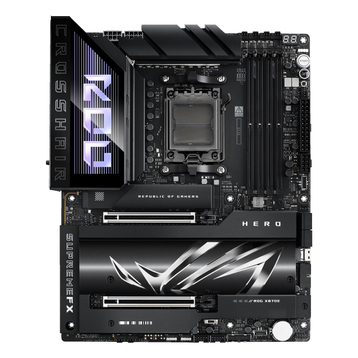 Материнская плата ASUS ROG CROSSHAIR X870E HERO (AM5, Ryzen 9000,  ASUS Aura Sync)