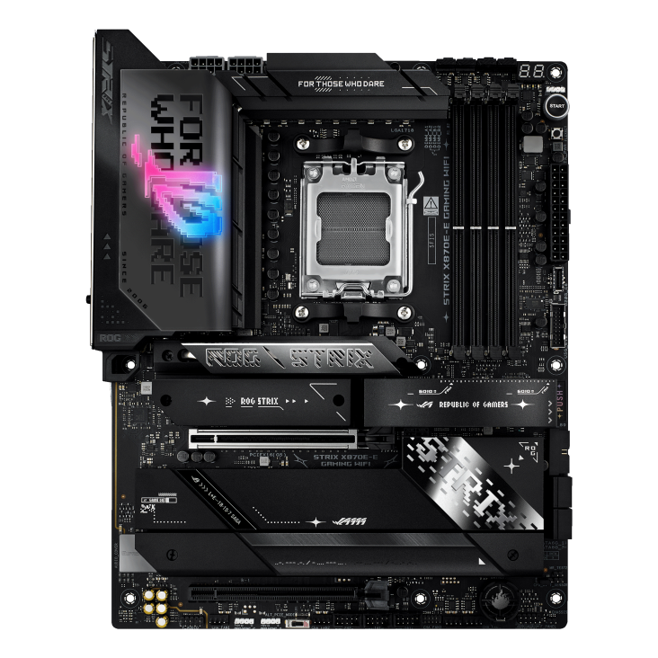 Материнская плата ASUS ROG STRIX X870E-E GAMING WIFI (AM5, PCIe 5.0x16,  ASUS Aura Sync)
