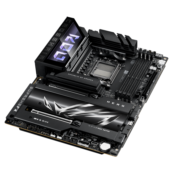 Материнская плата ASUS ROG CROSSHAIR X870E HERO (AM5, Ryzen 9000,  ASUS Aura Sync)