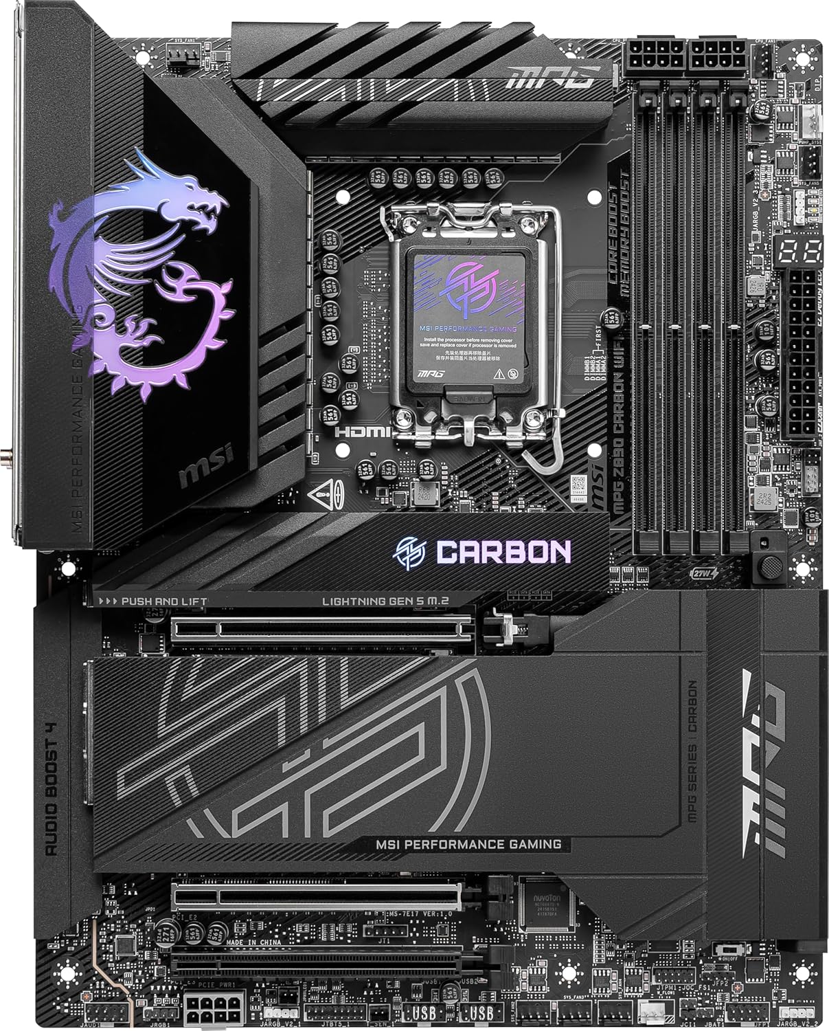 Материнская плата MSI MPG Z890 CARBON WIFI (LGA 1851, Ultra Processors Series 2)