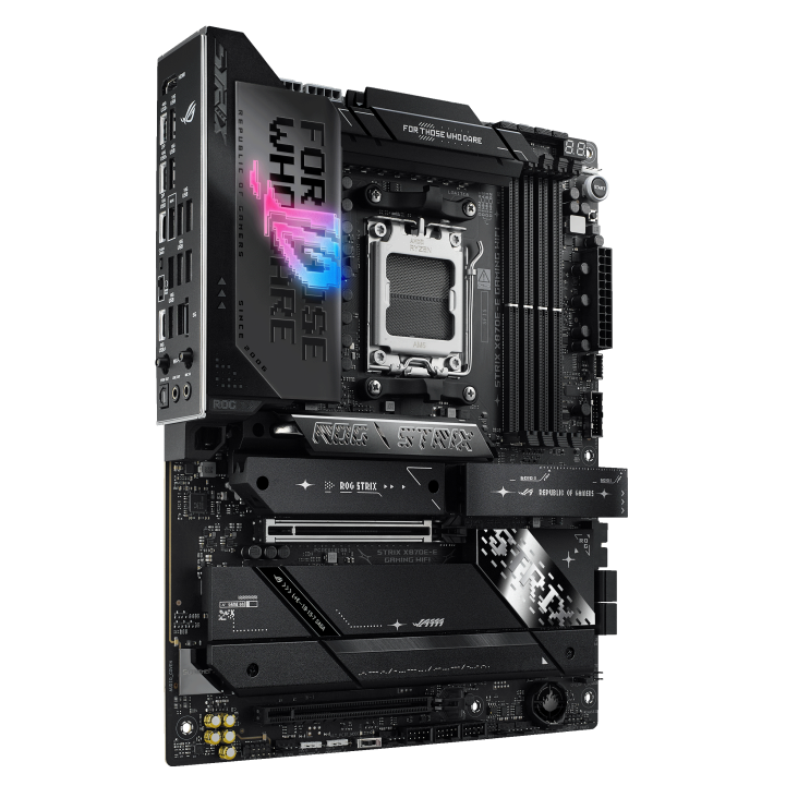 Материнская плата ASUS ROG STRIX X870E-E GAMING WIFI (AM5, PCIe 5.0x16,  ASUS Aura Sync)