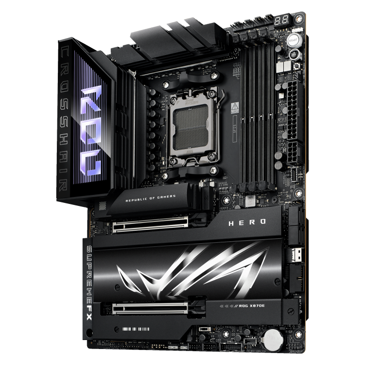 Материнская плата ASUS ROG CROSSHAIR X870E HERO (AM5, Ryzen 9000,  ASUS Aura Sync)