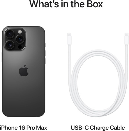 Смартфон Apple iPhone 16 Pro Max 1TB Black Titanium