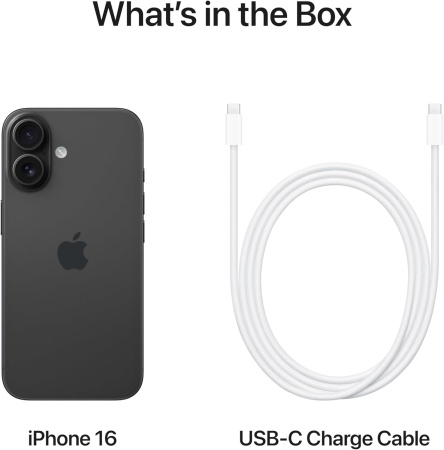 Смартфон Apple iPhone 16 256GB Black