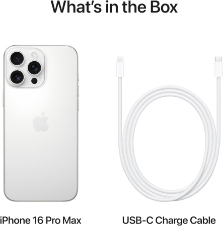 Смартфон Apple iPhone 16 Pro Max 512GB White Titanium